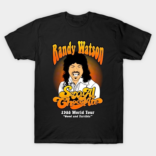 Randy Watson Sexual Chocolate Concert T-Shirt by Liar Manifesto